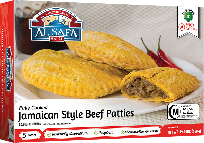 Spicy Jamaican Style Beef Patties - Fully Cooked