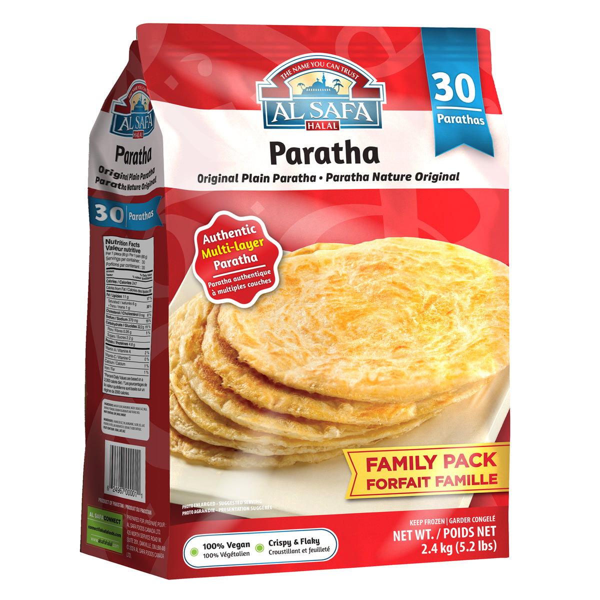 Value Pack Paratha (30pc) | Shop Al Safa Foods