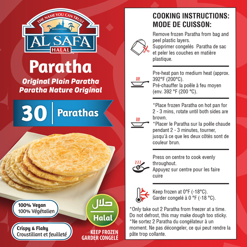 Value Pack Paratha (30pc) | Shop Al Safa Foods
