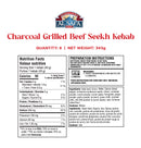 Charcoal Grilled Beef Seekh Kebab - Fully Cooked