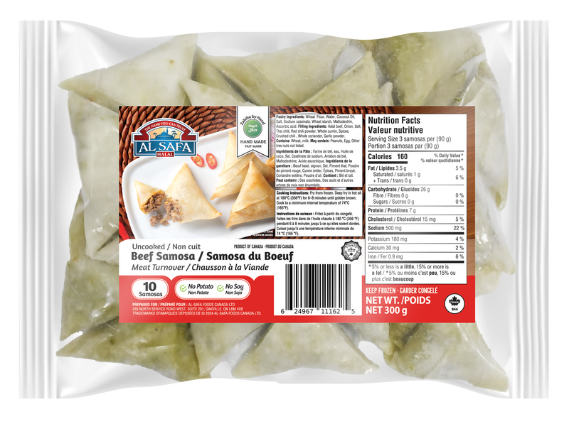 Beef Samosa - 10 Pcs/Pouch