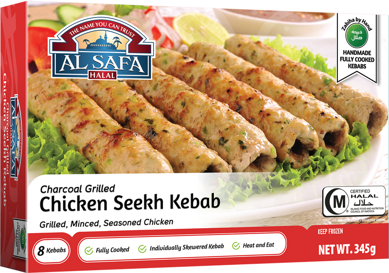 Chicken Seekh Kebab (spicy) Fully Cooked Shop Al Safa Foods