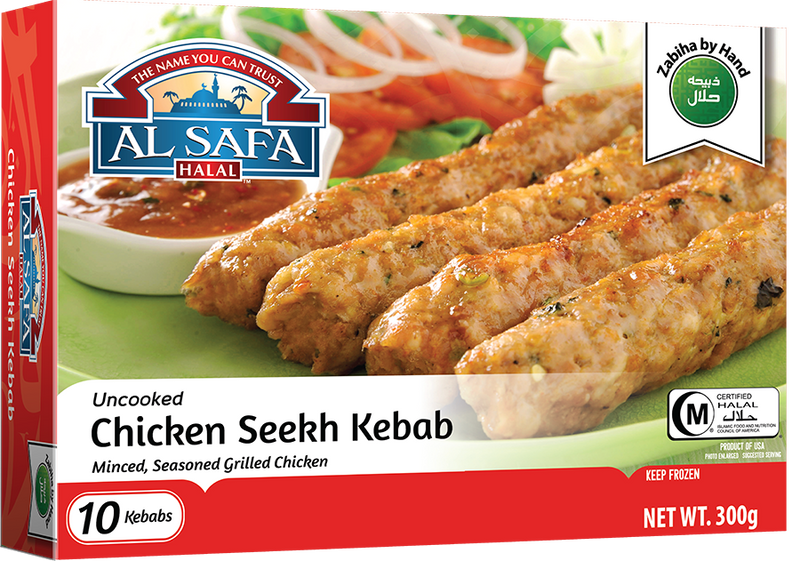 Uncooked Chicken Seekh Kebab (mild)