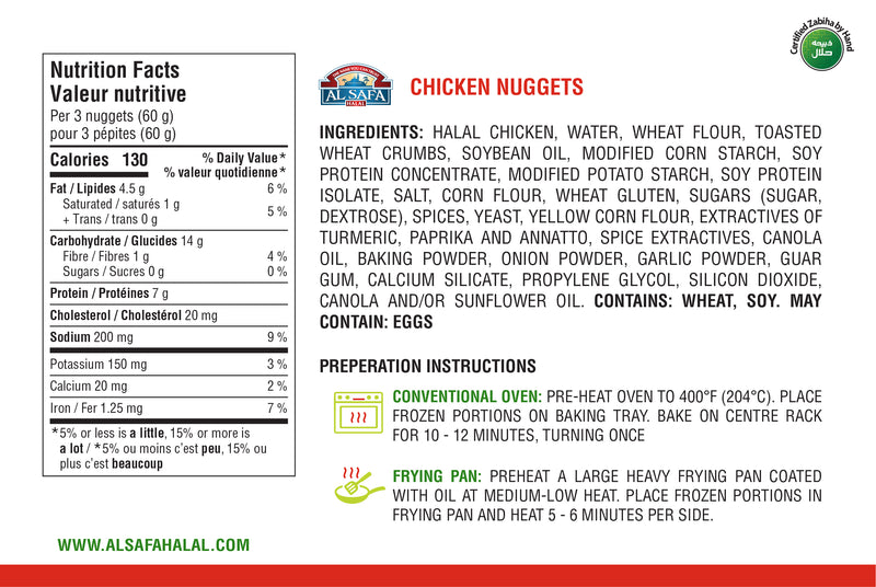 Chicken Nuggets - Fully Cooked | shop-al-safa-foods