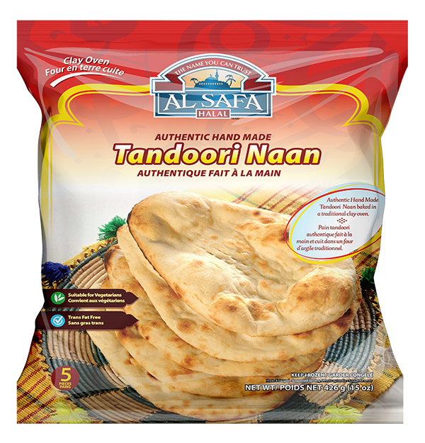 Tandoori Naan (5pc) - Fully Cooked | shop-al-safa-foods